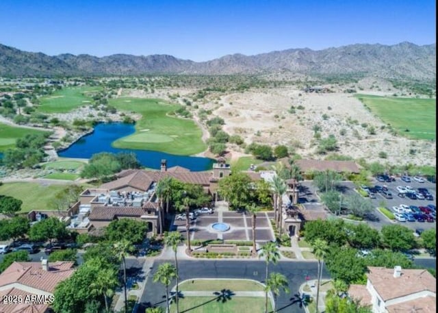 2562 N Springfield St, Buckeye, AZ 85396 - aerial overview of property's location featuring a water and mountain view and a local golf course