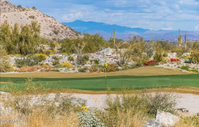 2562 N Springfield St, Buckeye, AZ 85396 - surrounding community featuring a mountain view, view of golf course, and a yard