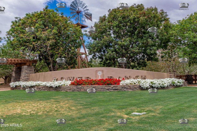 3875 E Claxton Ave, Gilbert, AZ 85297 - community / neighborhood sign featuring a yard