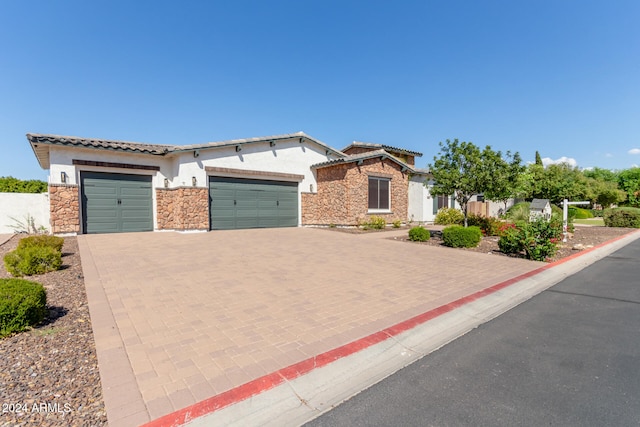 view of front of house featuring a garage