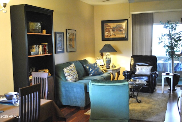living room featuring wood finished floors
