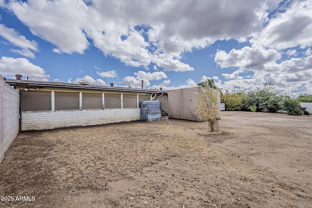 view of back of property