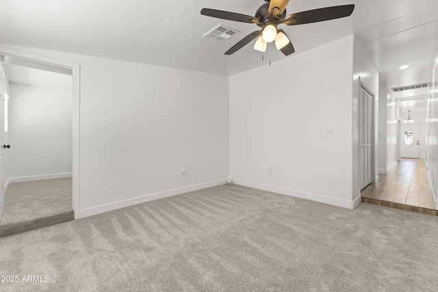 5808 W Myrtle Ave, Glendale, AZ 85301 - empty room featuring carpet, ceiling fan, and baseboards