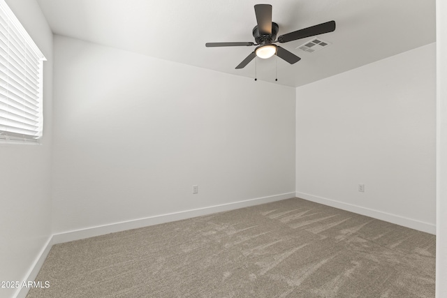 5808 W Myrtle Ave, Glendale, AZ 85301 - spare room with ceiling fan, carpet flooring, and baseboards