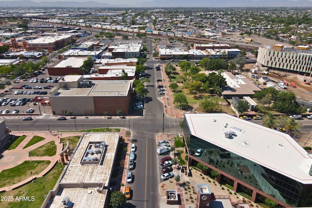 5808 W Myrtle Ave, Glendale, AZ 85301 - aerial view of property and surrounding area with a mountain backdrop
