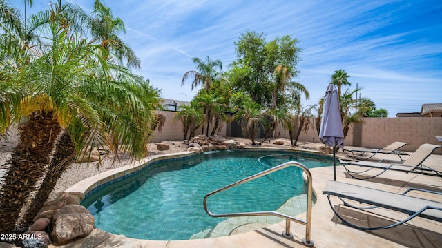 3103 S Benton, Mesa, AZ 85212 - view of pool featuring a fenced backyard and a patio