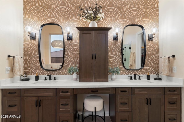 bathroom featuring vanity