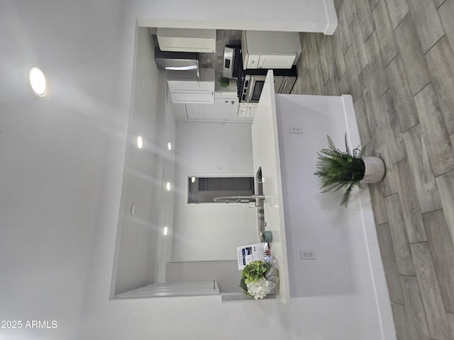 interior space with white cabinets