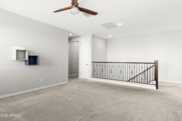 18740 W San Juan Ave, Litchfield Park, AZ 85340 - carpeted spare room featuring ceiling fan, recessed lighting, and baseboards
