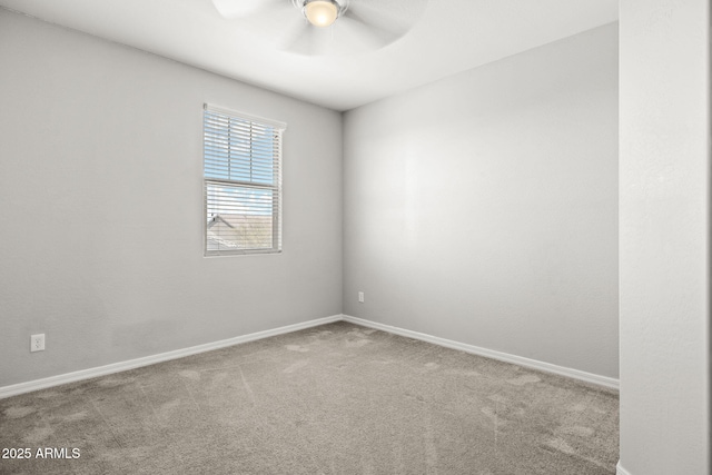 18740 W San Juan Ave, Litchfield Park, AZ 85340 - spare room with a ceiling fan, carpet flooring, and baseboards