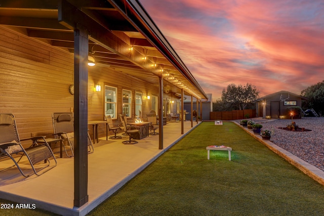 exterior space featuring a patio area