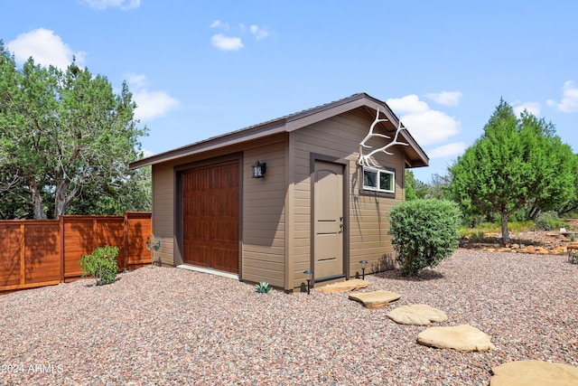 view of outbuilding