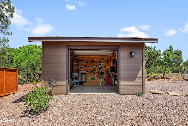 view of outbuilding