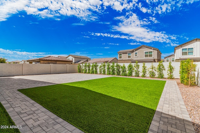 view of yard with a patio