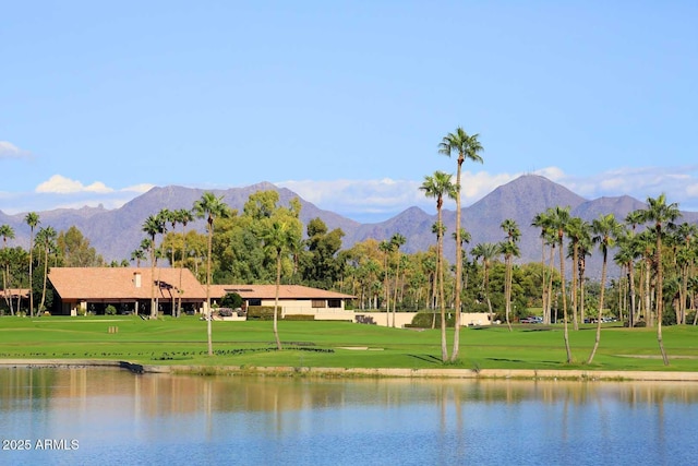 7596 N Via De La Siesta, Scottsdale, AZ 85258 - water view featuring a mountainous background and a golf club