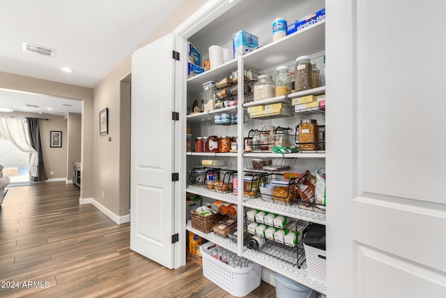 view of pantry