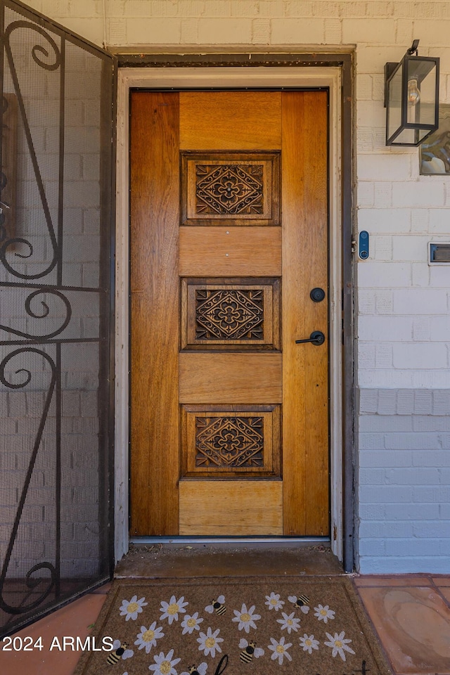 view of entrance to property