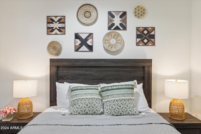 bedroom featuring hardwood / wood-style flooring