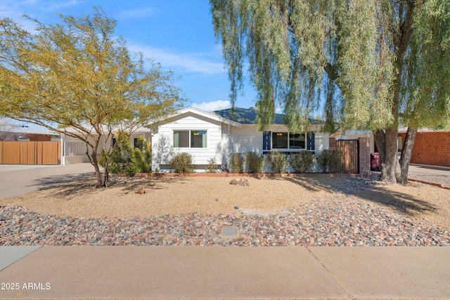 view of ranch-style home