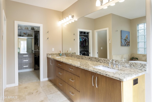 bathroom featuring vanity