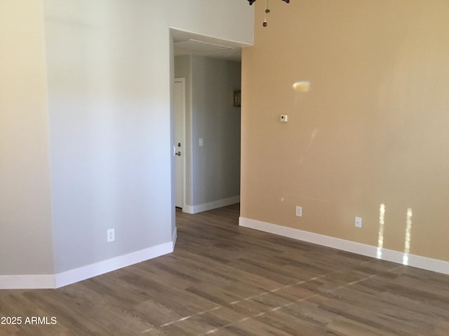 1827 E Carla Vista Dr, Gilbert, AZ 85295 - spare room with baseboards and wood finished floors