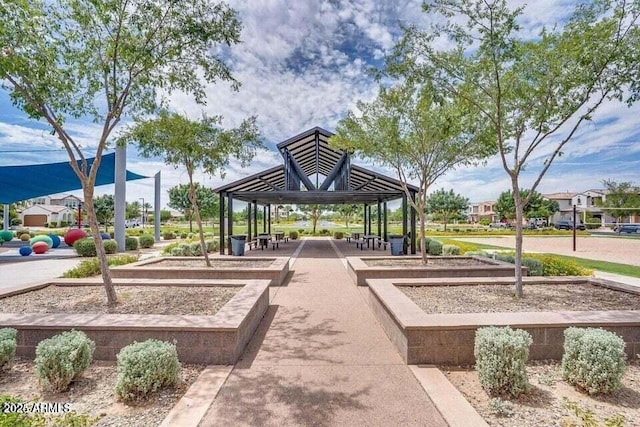 view of property's community featuring a gazebo