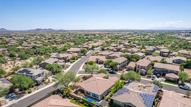 aerial view featuring a mountain view