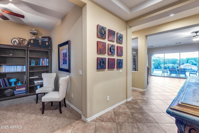 19414 W Pasadena Ave, Litchfield Park, AZ 85340 - corridor with tile patterned flooring and baseboards