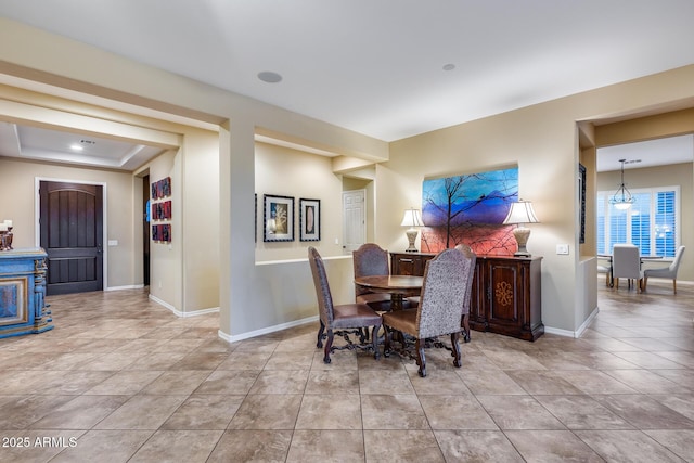 19414 W Pasadena Ave, Litchfield Park, AZ 85340 - dining room featuring baseboards and light tile patterned floors