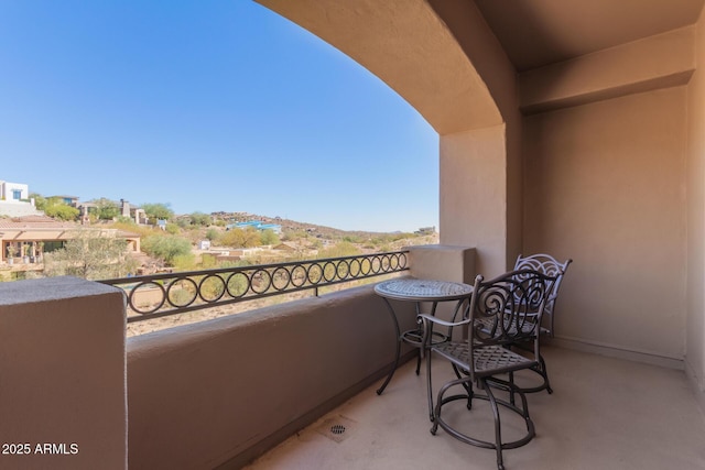 view of balcony