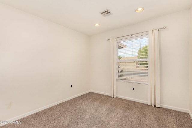 view of carpeted empty room