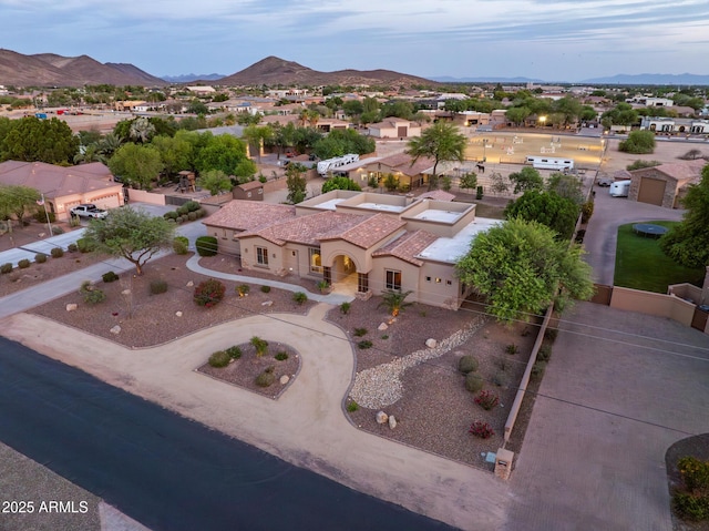6861 W Calle Lejos, Peoria, AZ 85383 - aerial view of residential area with mountains