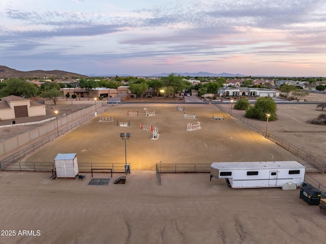 6861 W Calle Lejos, Peoria, AZ 85383 - aerial view at dusk of a mountain view