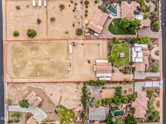 6861 W Calle Lejos, Peoria, AZ 85383 - aerial overview of property's location with property parcel outlined