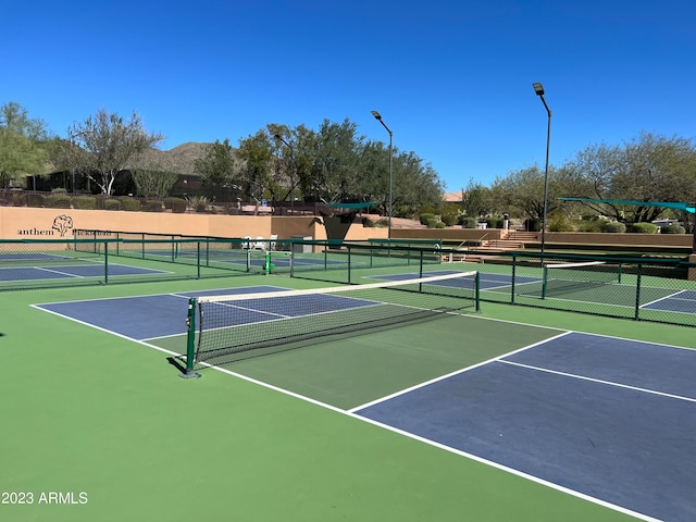 view of tennis court