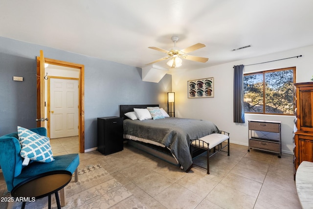 3155 N State Route 89, Prescott, AZ 86301 - bedroom featuring light tile patterned floors and ceiling fan