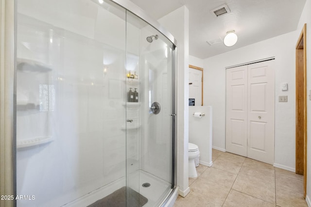 3155 N State Route 89, Prescott, AZ 86301 - bathroom featuring walk in shower, tile patterned floors, and toilet