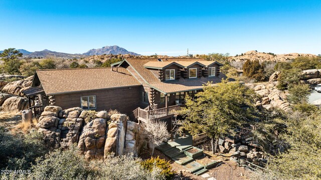 3155 N State Route 89, Prescott, AZ 86301 - exterior space with a deck with mountain view