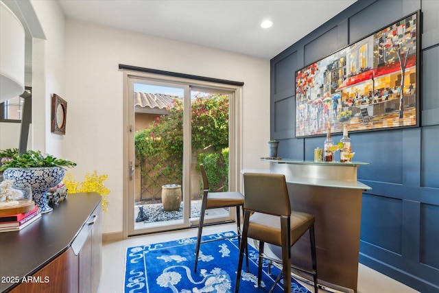 15711 S 11th Ave, Phoenix, AZ 85045 - indoor dry bar featuring recessed lighting and baseboards