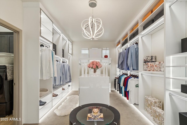 15711 S 11th Ave, Phoenix, AZ 85045 - walk in closet featuring a chandelier and carpet flooring