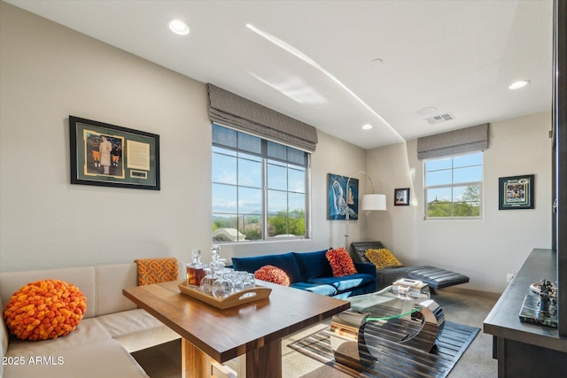15711 S 11th Ave, Phoenix, AZ 85045 - carpeted living area featuring recessed lighting
