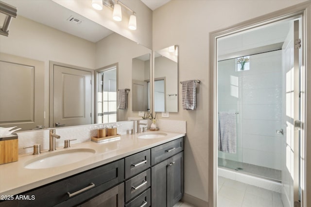15711 S 11th Ave, Phoenix, AZ 85045 - full bathroom featuring double vanity and a shower stall