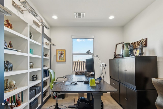 15711 S 11th Ave, Phoenix, AZ 85045 - office area featuring light carpet and recessed lighting
