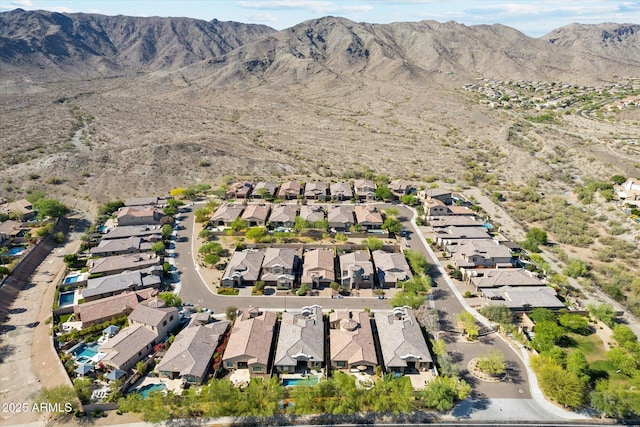 15711 S 11th Ave, Phoenix, AZ 85045 - aerial view of property and surrounding area featuring nearby suburban area and a mountain backdrop