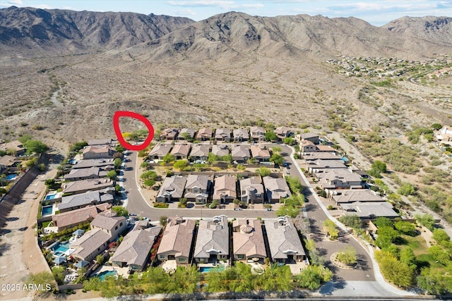 15711 S 11th Ave, Phoenix, AZ 85045 - aerial view of property and surrounding area featuring nearby suburban area and mountains