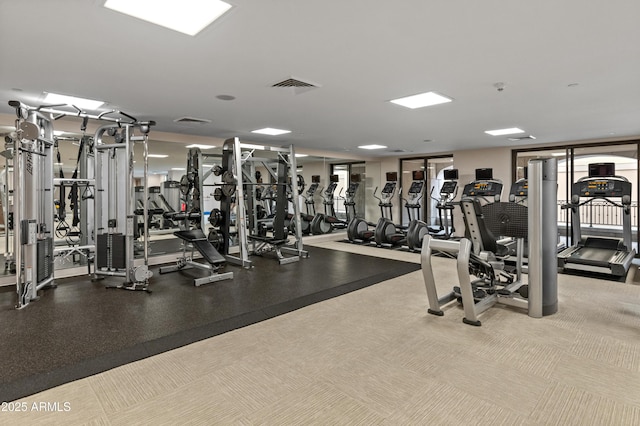 view of exercise room