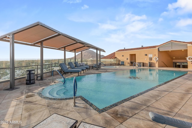 view of pool with a patio