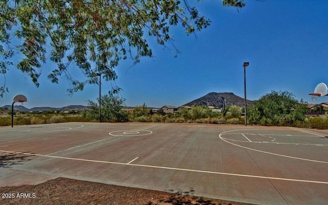 5607 W Alyssa Ln, Phoenix, AZ 85083 - view of sport court featuring community basketball court and a mountain view