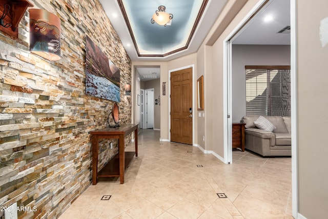 5607 W Alyssa Ln, Phoenix, AZ 85083 - foyer entrance with light tile patterned floors and baseboards