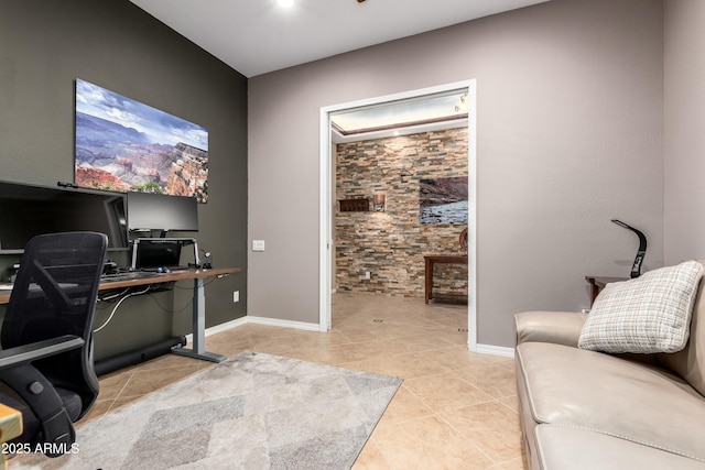 5607 W Alyssa Ln, Phoenix, AZ 85083 - office with light tile patterned floors and baseboards